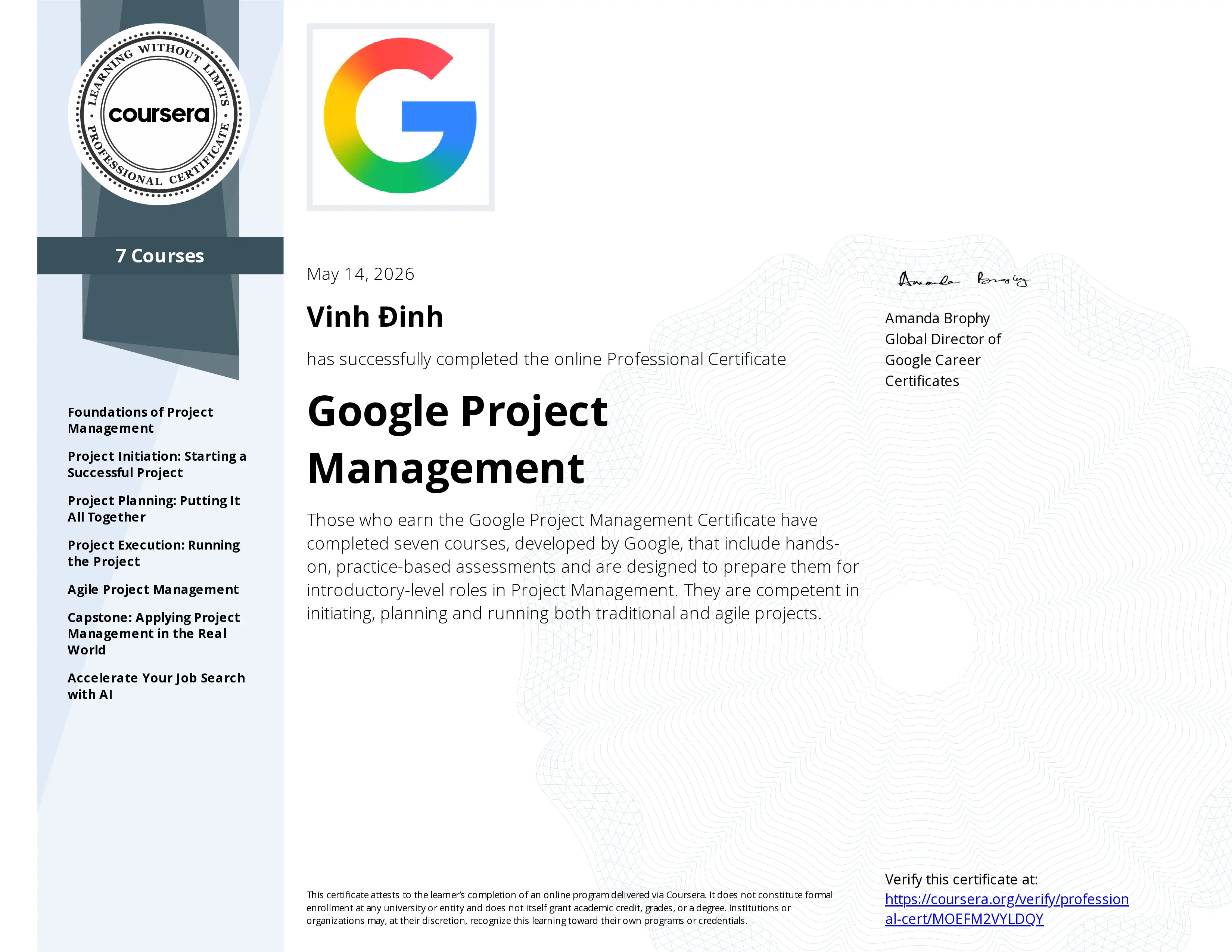 Google Project Management